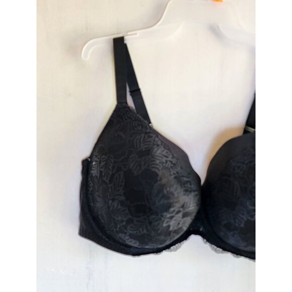 New Auden Women's Black Underwire Lace Adjustable Straps Bra Size 46C - Picture 4 of 6